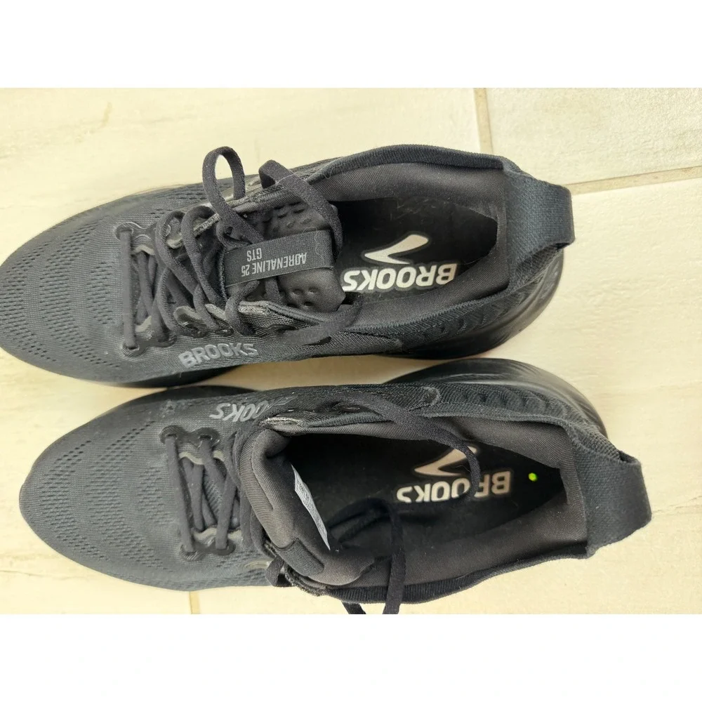 Brooks Adrenaline GTS 25 Mens Running Shoes Black Stability Sneakers 11D